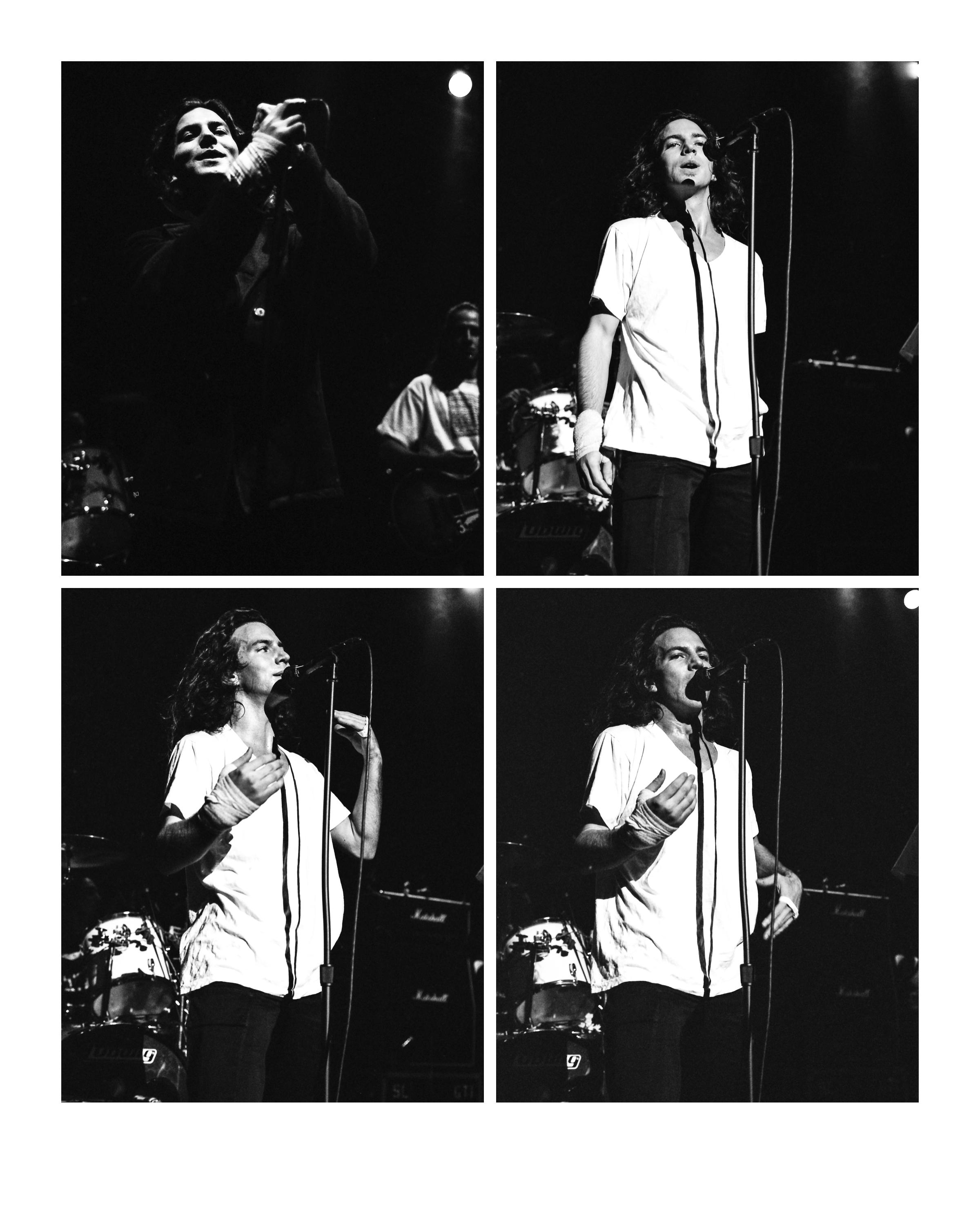 1991 4 Shot Print of Eddie Vedder Pearl Jam High Quality Fine Art