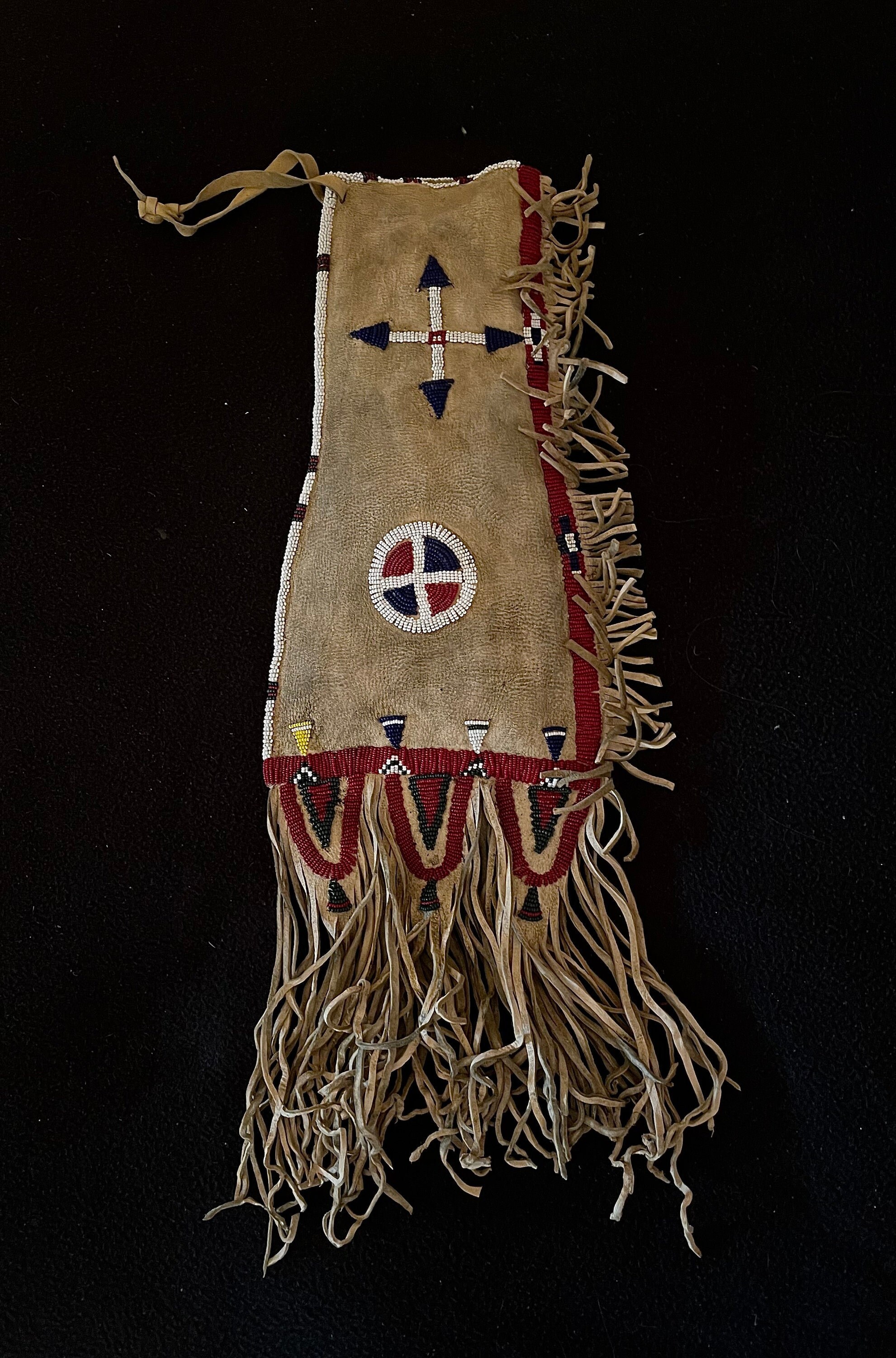 Hunkpapa Sioux Style Tobacco Bag. Exquisitely Rugged!