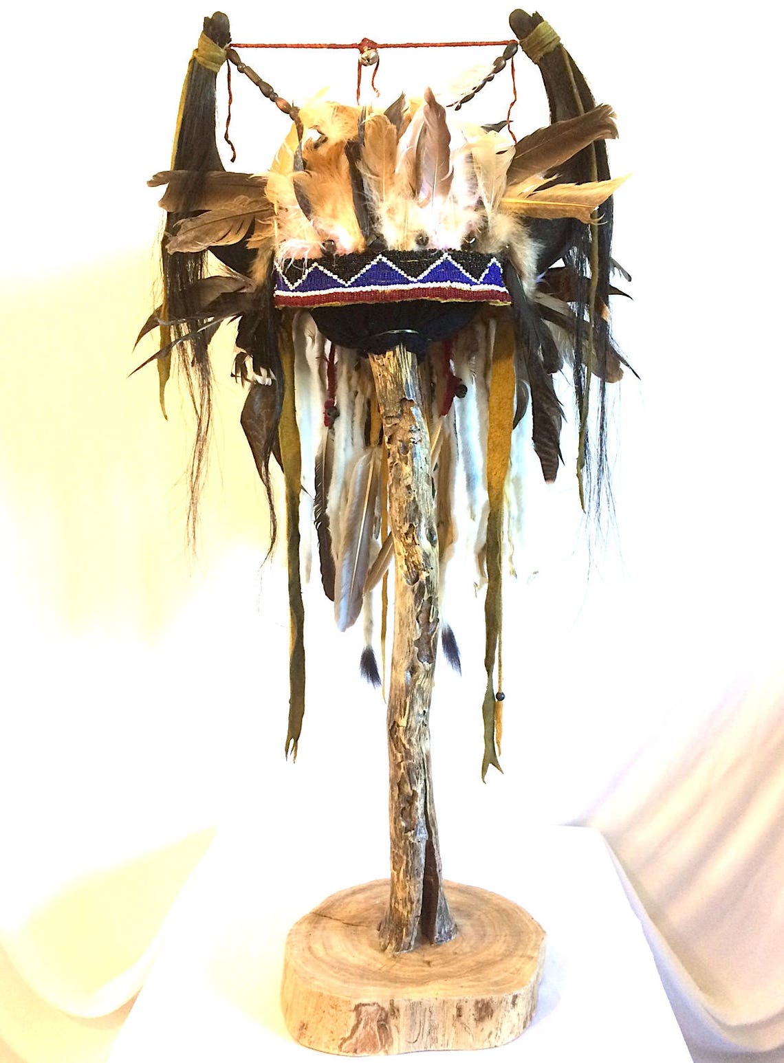 Lakota Style Horned War Fierce, Absolutely Stunning Finest in