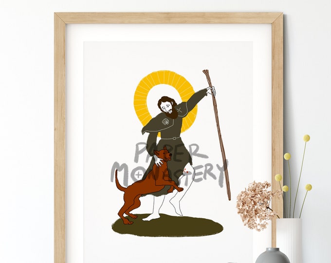 St. Roch Printable Catholic Art St. Rocco Patron Saint of Etsy