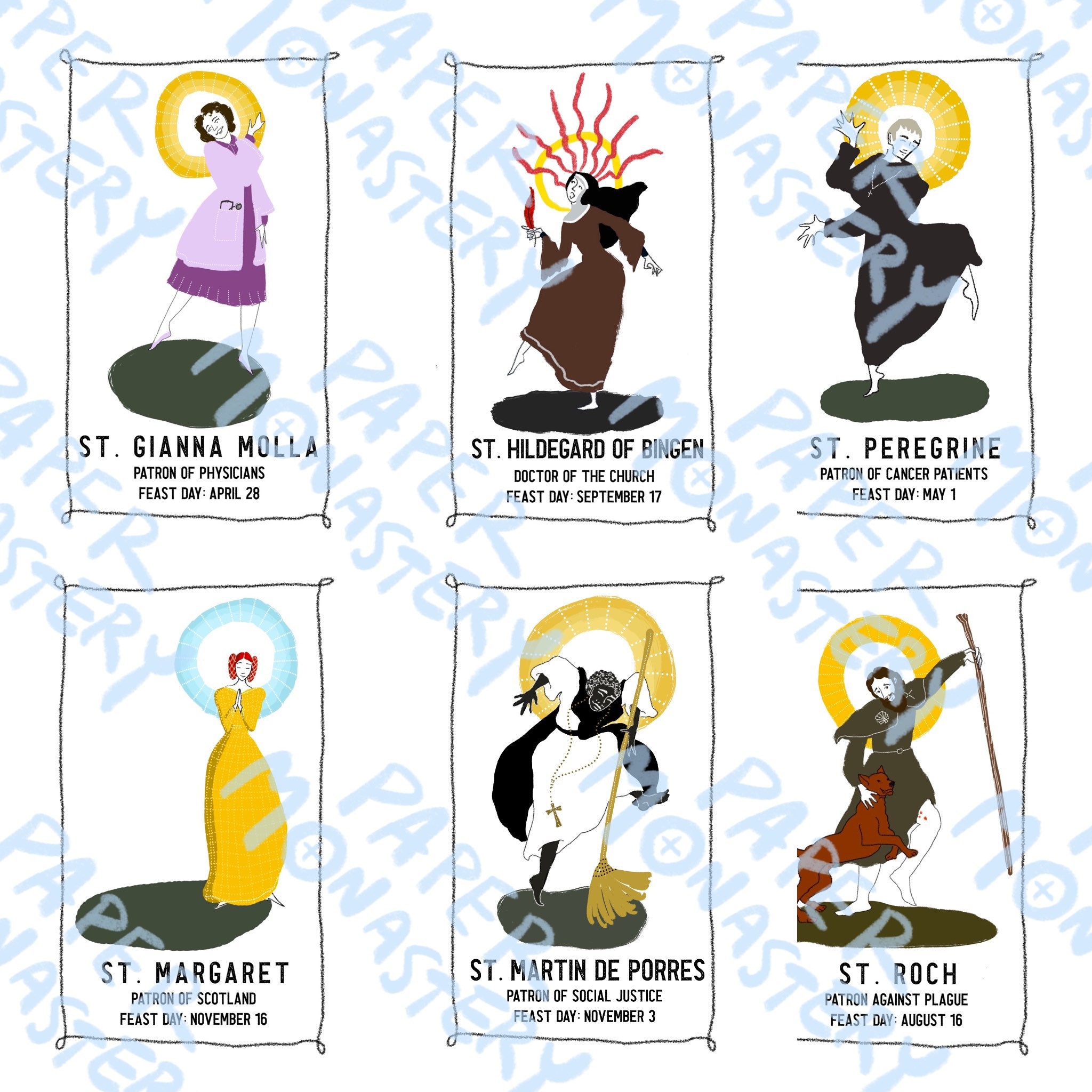 Printable Saint Cards Digital Holy Cards Catholic Printable Etsy Printable Saint Cards Digital Holy Cards Catholic Printable Etsy