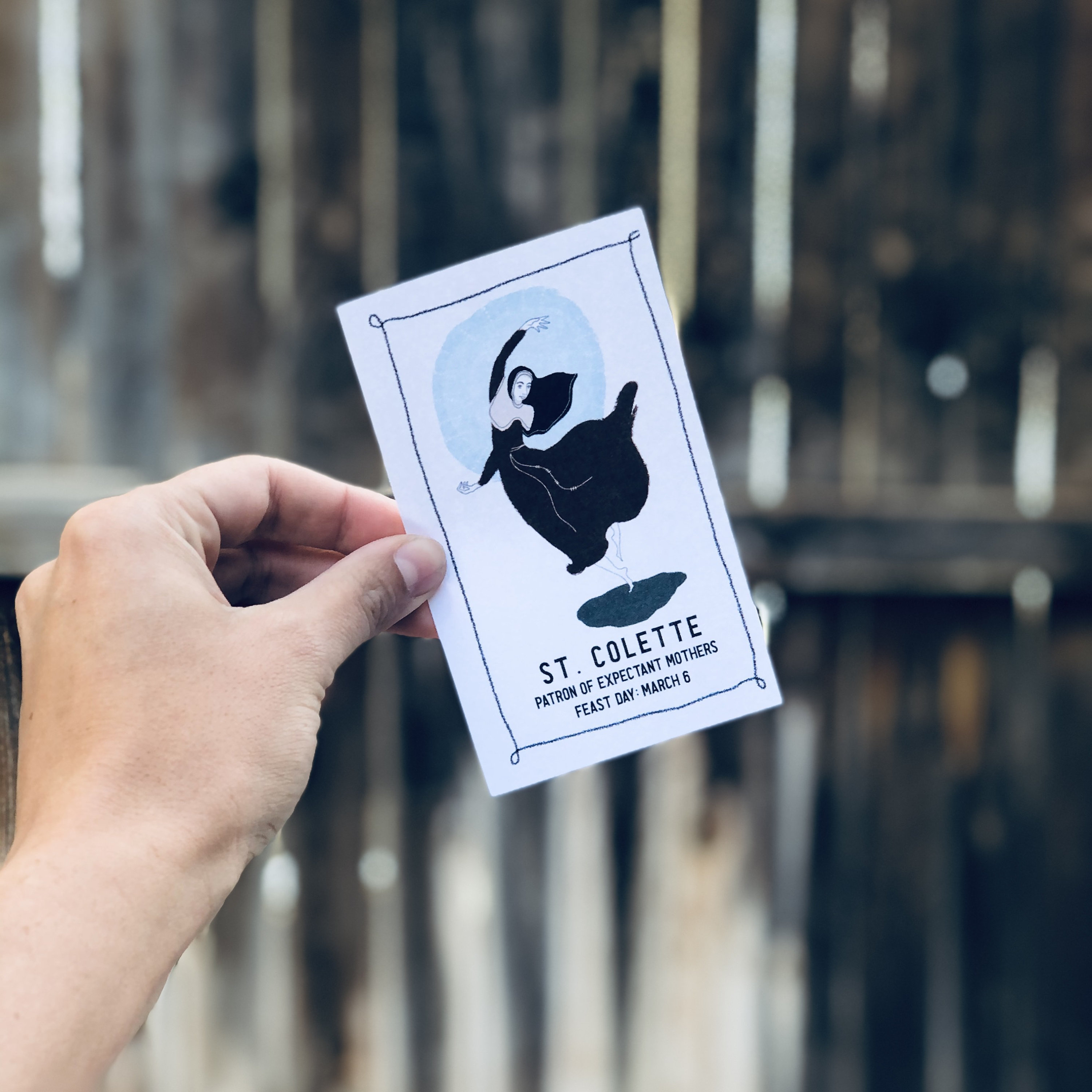 St. Colette Printable Saint Card Digital Holy Card Catholic Etsy