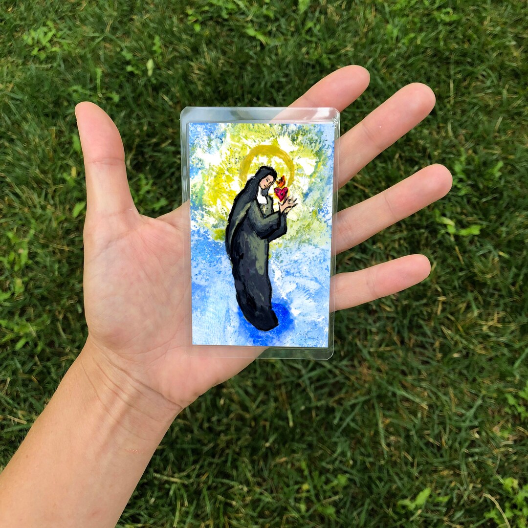 St. Jane Frances De Chantal Novena Prayer Card Holy Card Etsy