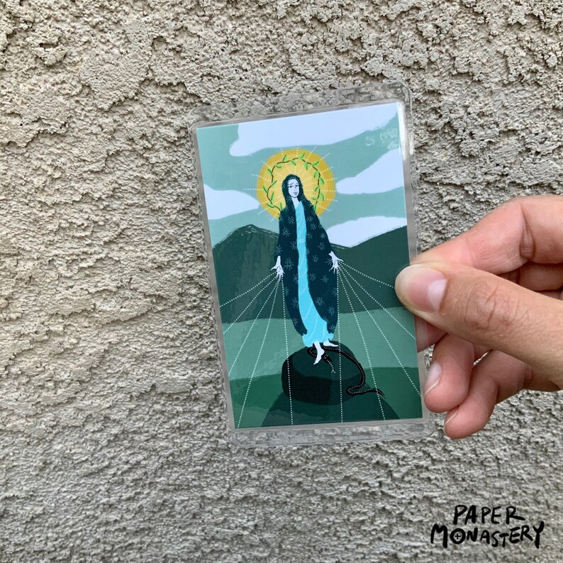 Carte de prière NotreDamedeGrâce Carte Sainte Vierge Etsy