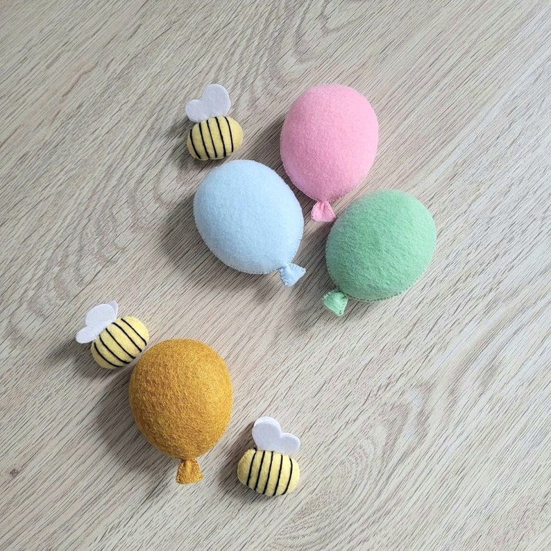 Winnie the Pooh nursery mobile baby Imaginative mobiles Bee nursery decor Winnie the Pooh baby mobile Bee crib mobile Babyshower gift image 8