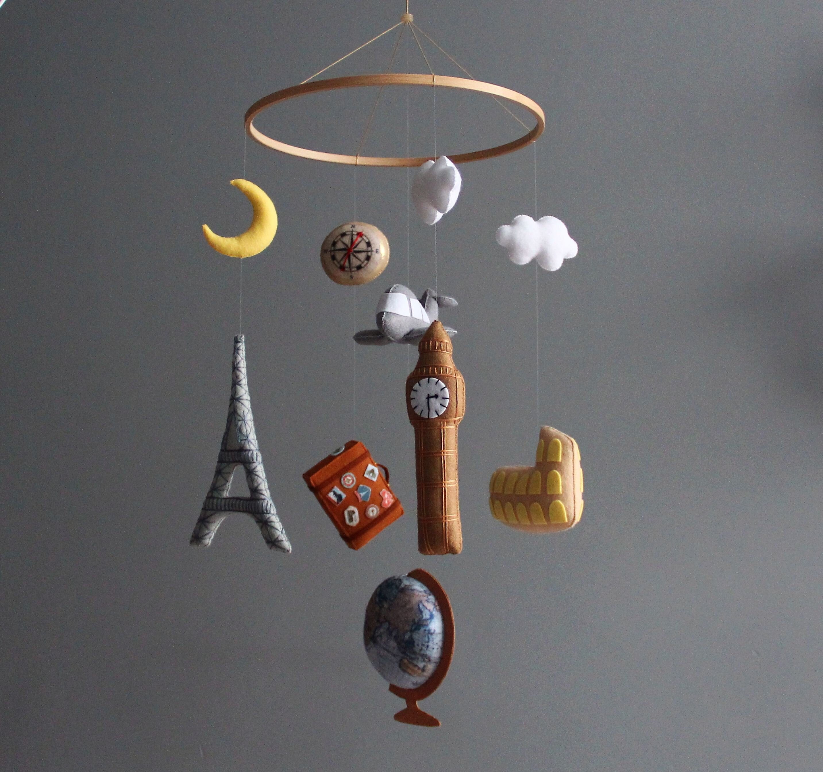Bebe Mobile Garcon Voyage Bebe Mobile Voyage Vintage Voyage Etsy