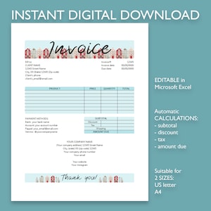 Invoice template download for small business winter orders