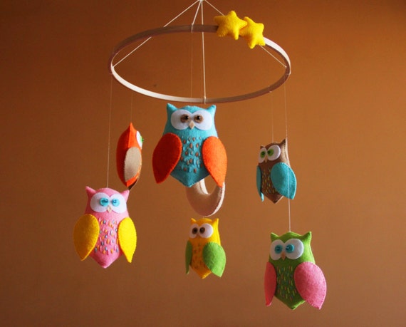 owl baby mobile