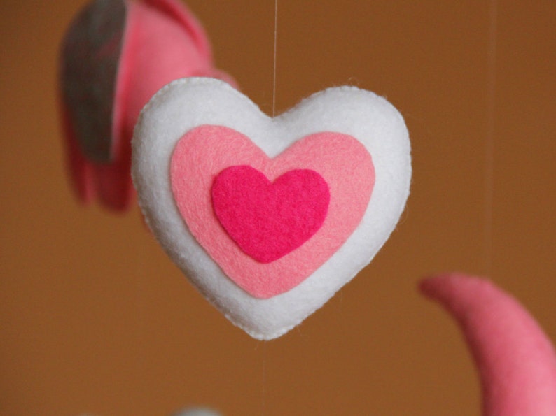 Baby mobile Elephant mobile Baby girl mobile Nursery mobile Etsy