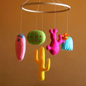 Baby mobile Cactus nursery decor Mobile bebe 画像 4