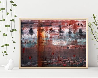 Industrial Abstract Postcard Rust with envelop option Modern Minimal Fine Art Photography Print Greeting Card or Affordable Wall Art