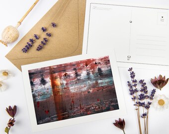 Industrial Abstract Postcard Rust with envelop option Modern Minimal Fine Art Photography Print Greeting Card or Affordable Wall Art