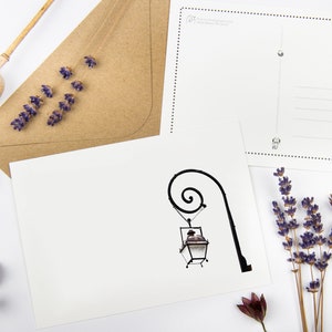 Set di cartoline "La bellezza della solitudine" con buste riciclate // Biglietto con stampa artistica di simpatia ecologica / Minimal Fine Art PhotoStationery