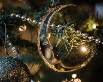 Crescent moon Tree Ornament.