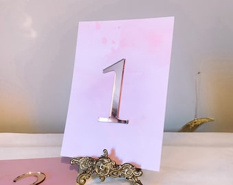 Blush pink Table numbers