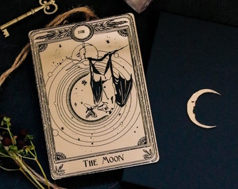 The Moon Decorative Tarot Card