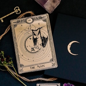 Carte de tarot décorative La lune