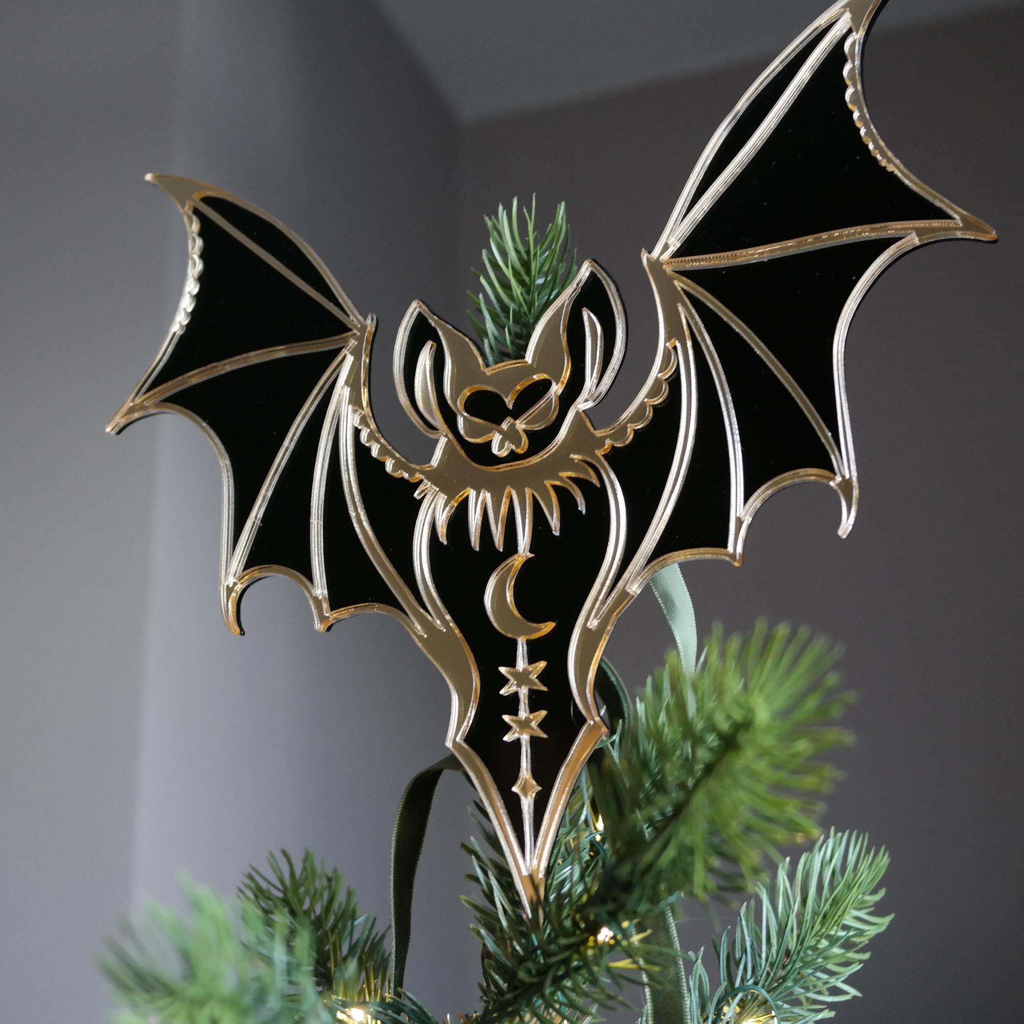Led Bat Tree Topper Bat Tree Topper - Etsy