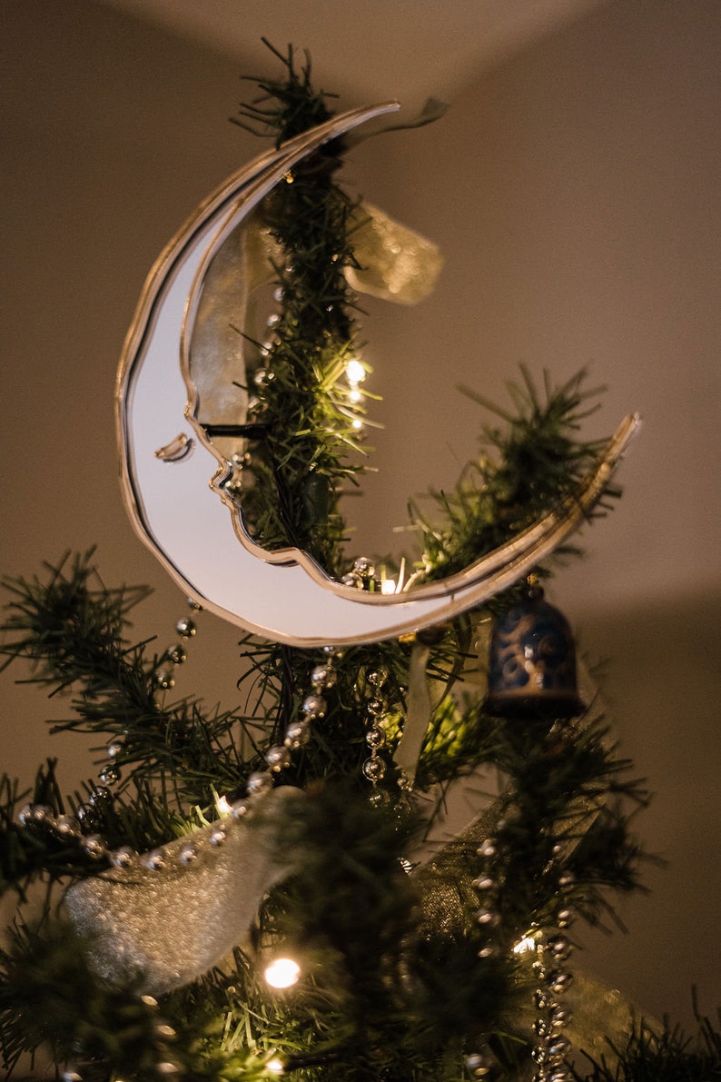 Crescent Moon Christmas Tree Topper image 4