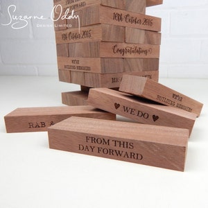 Wooden Stacking Guestbook