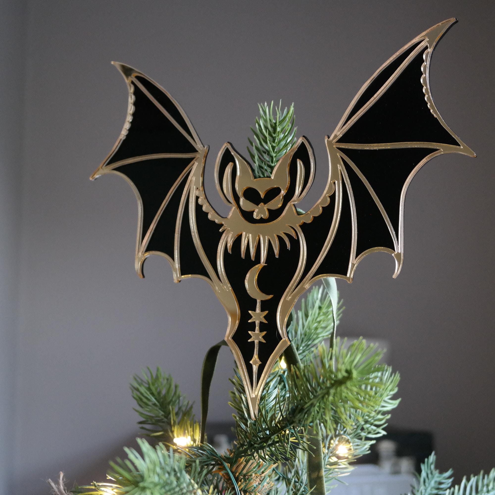 Led Bat Tree Topper Bat Tree Topper - Etsy