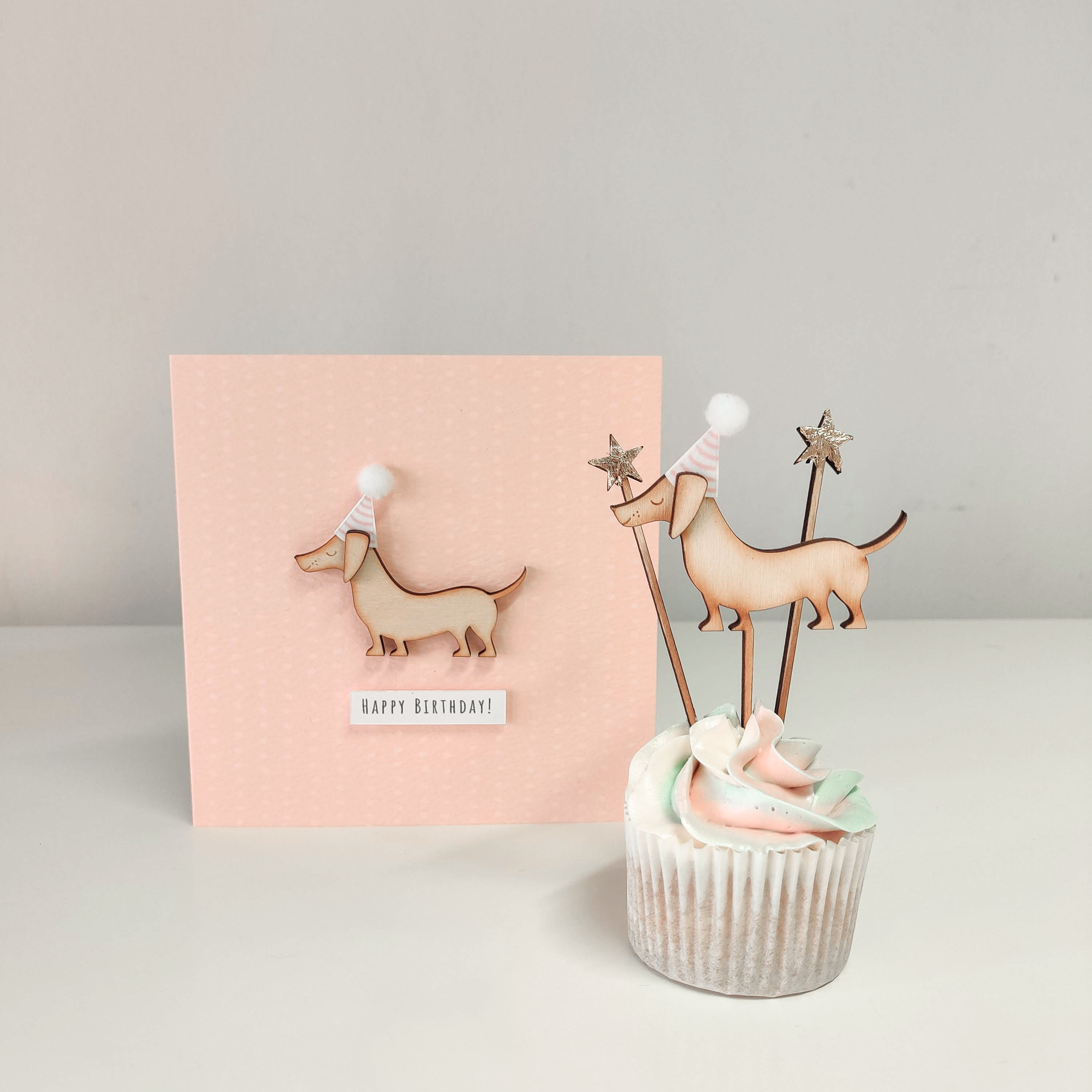 25 Unidades Toppers De Pastel Y Cupcake De Perro Salchicha | Decoración De Fiesta Temática Dachshund