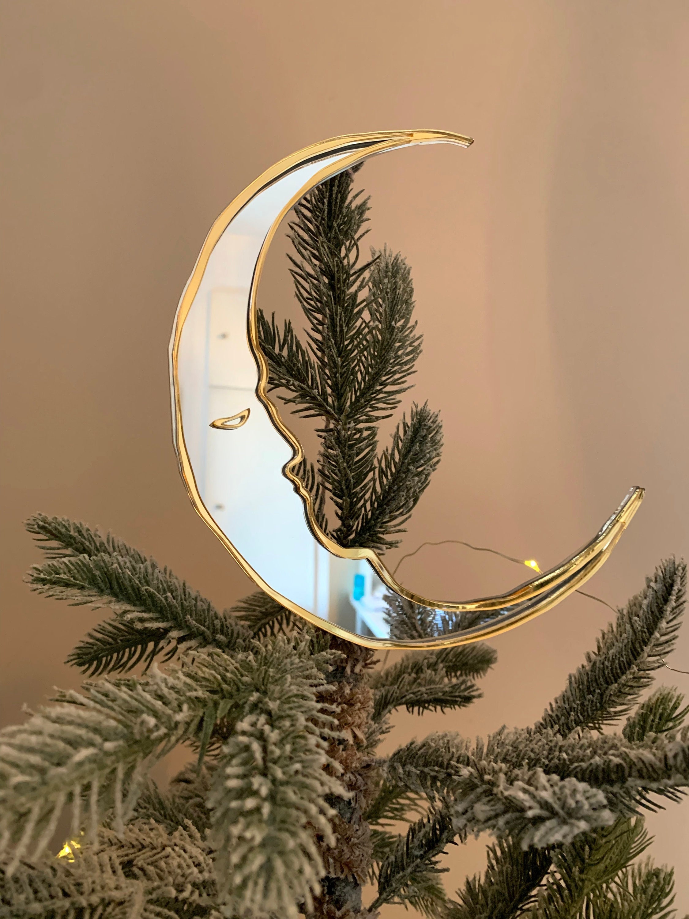 Moon christmas tree topper Clearance