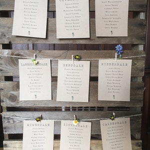 Wedding seating plan cards. image 9