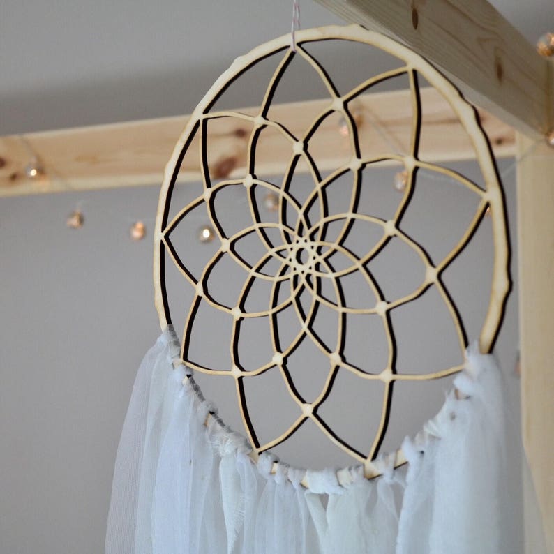 Dreamcatcher dream catcher baby gift birthday gift white Etsy
