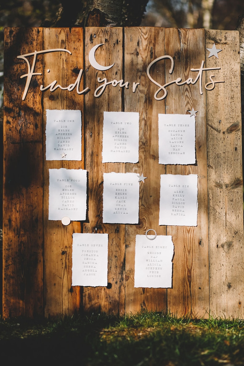Wedding seating plan cards. image 10