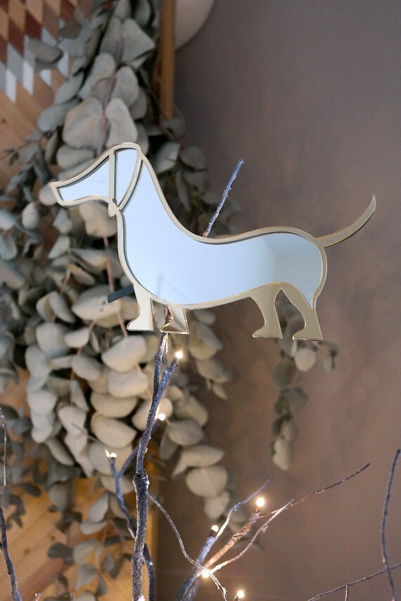 mirror-sausage-dog-christmas-tree-topper-etsy-uk