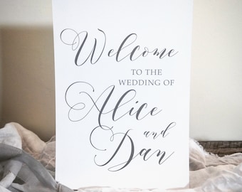 Welcome to our wedding sign, wedding welcome sign, grey wedding, lace wedding stationery, wedding signage, wedding sign, mr and mrs sign
