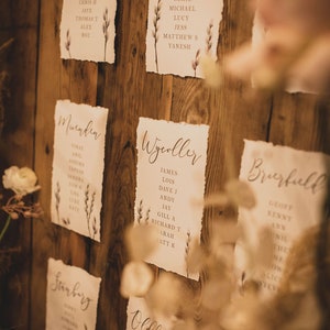 Wedding seating plan cards. image 4