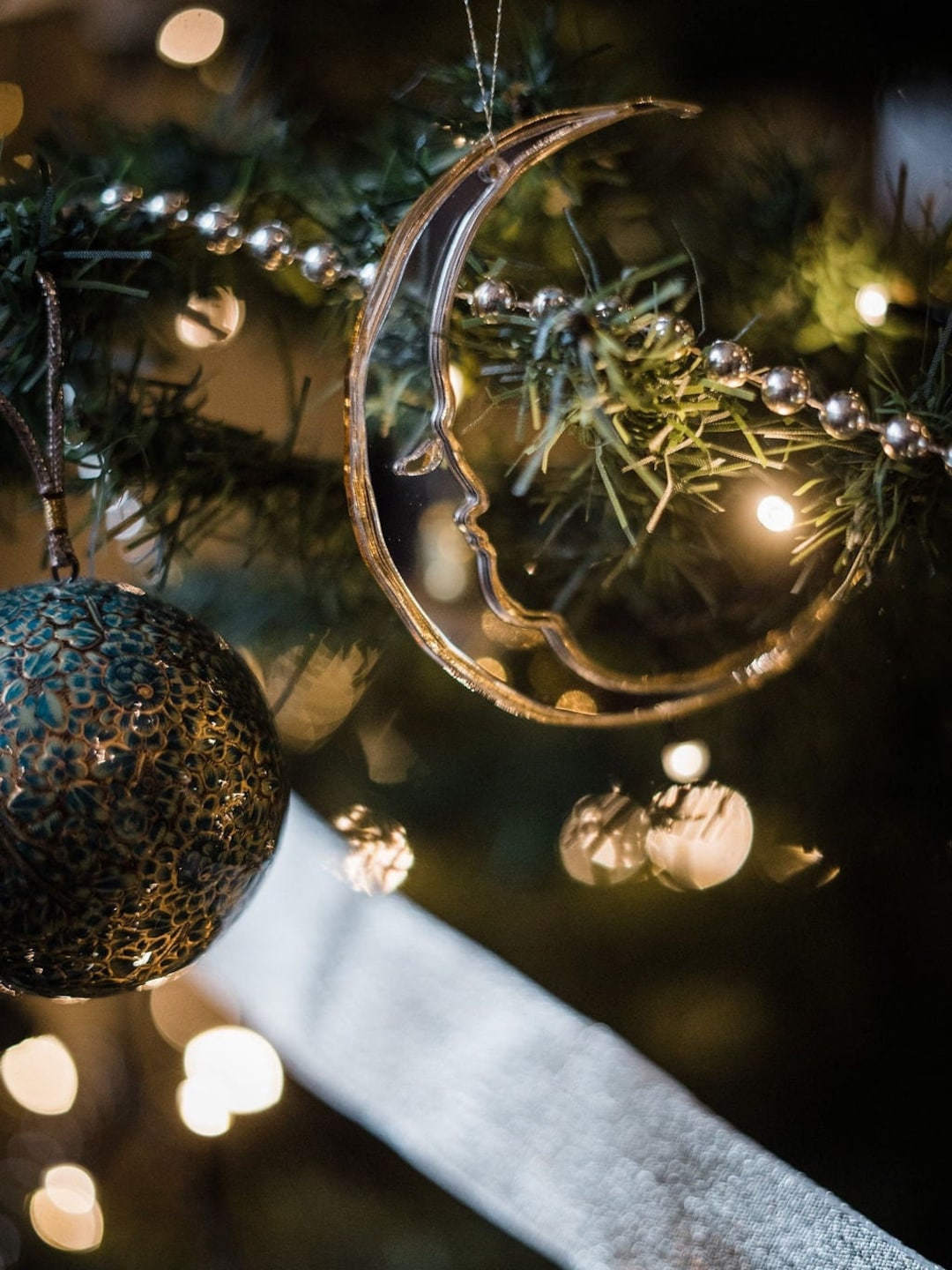 Crescent Moon Tree Ornament. - Etsy