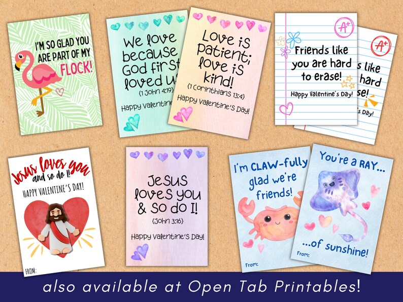 Christian Valentine Printable | Jesus Loves You Cards | Instant ...
