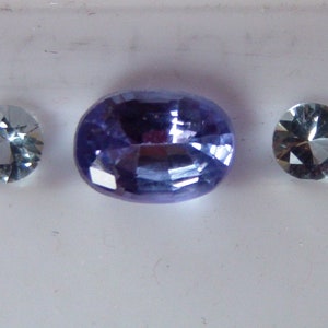 Stunning Oval Tanzanite/Aquamarine Combo - Natural GEMS!!!   Andy's  Gem Garage Sale