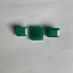 Preformed Emerald lot 3 piece 12ct - Natural Andy&#39;s Gem Garage Sale
