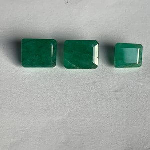 Preformed Emerald lot 3 piece 12ct - Natural Andy&#39;s Gem Garage Sale