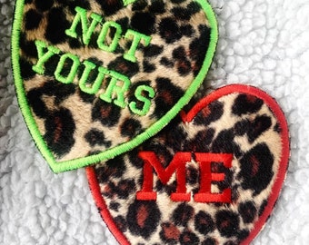 Self Love Heart Leopard Patch (2 designs to choose from)