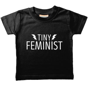 Tiny Feminist Kids Shirt Feminist Baby Shirt Smash The Patriarchy Baby feminist Activism For Kids Neutral Baby Clothes image 1