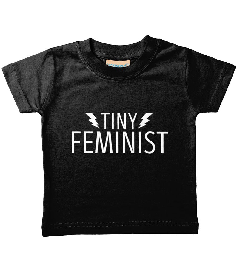 Tiny Feminist Kids Shirt Feminist Baby Shirt Smash The Patriarchy Baby feminist Activism For Kids Neutral Baby Clothes image 1