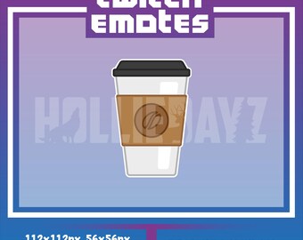 Coffee Drink Twitch Emote (Digital Download)
