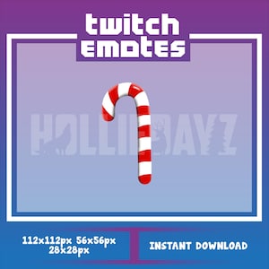 Candy cane twitch emote, christmas twitch emote, candy twitch emote, twitch emotes, xmas