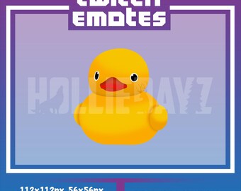 Emote de Twitch de Pato Amarillo, Emotes de Animales para Streamers (Descarga Digital)