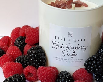 Black Raspberry Vanilla Soy Candle