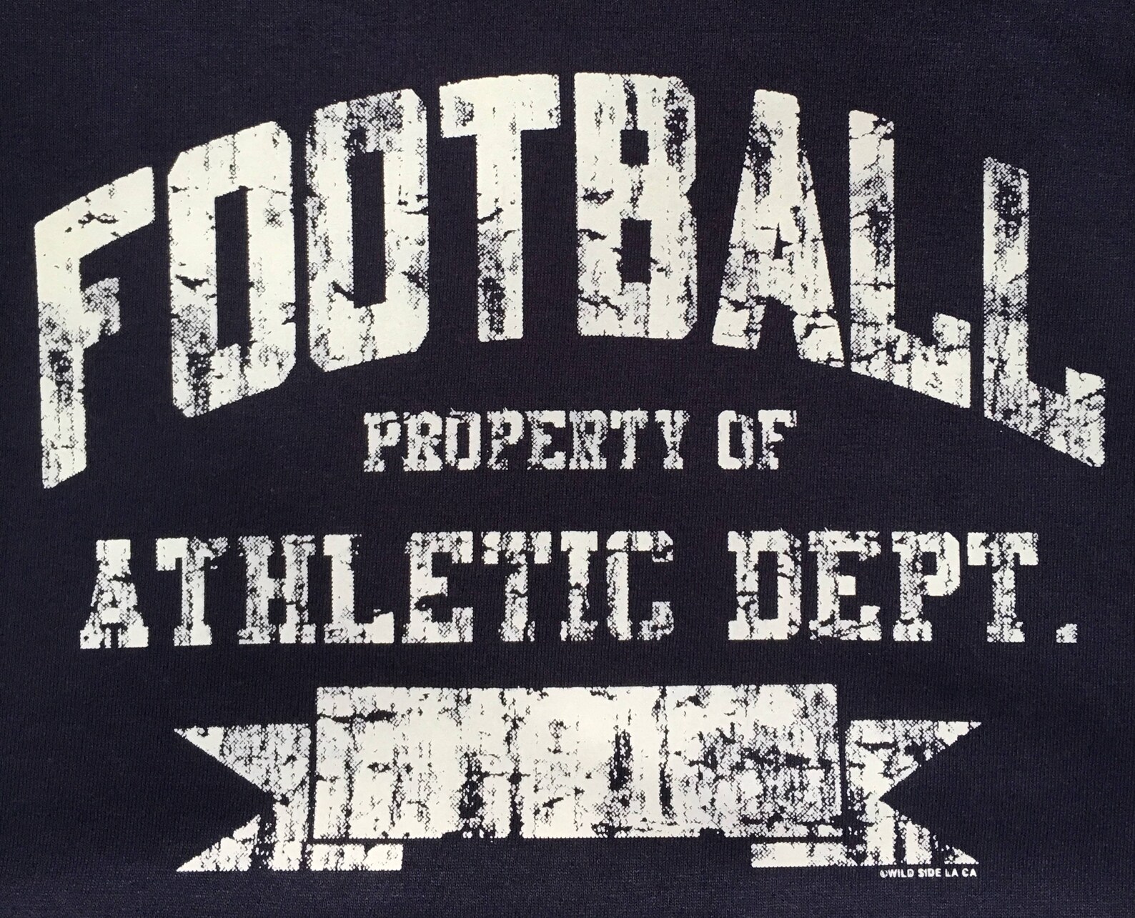 Football fan t shirt Property of Football Athletic Dept. T | Etsy