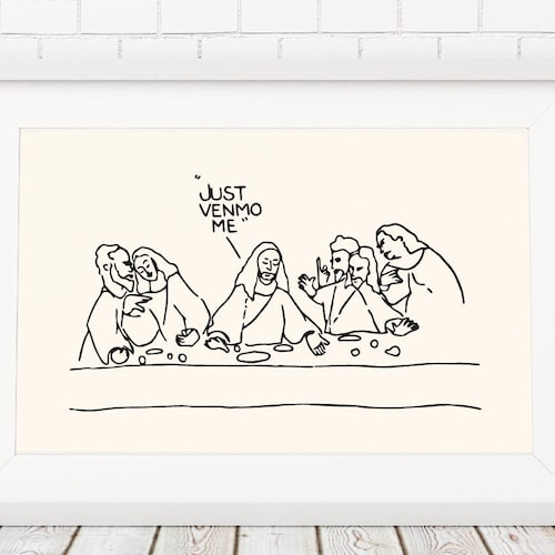 Funny Art Print Living Room Decor Home Decor Office Wall Art Etsy