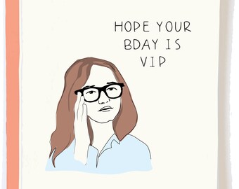 Anna Delvey Geburtstagskarte - VIP Bday Karte Lustiger Geburtstag