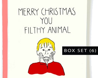 Home Alone Christmas Card Pack, Funny Christmas Card for Boyfriend, Wife Christmas Card Naughty Christmas, funny xmas card