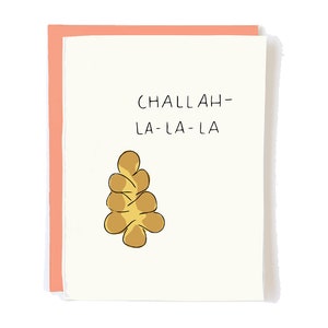 Funny Happy Hanukkah Cards Challah Gift for Yom Kippur - Passover Cards Jewish Holiday Menorah Gifts